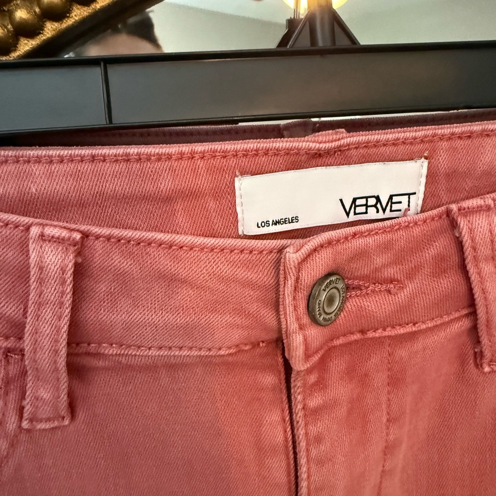 Women's Flare & Wide Leg Jeans in Pink - Picture 3 of 4